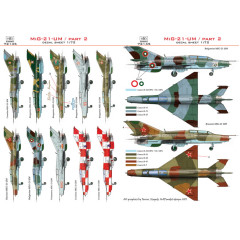 Декаль МіГ-21УМ 1/72 HADmodels 72145