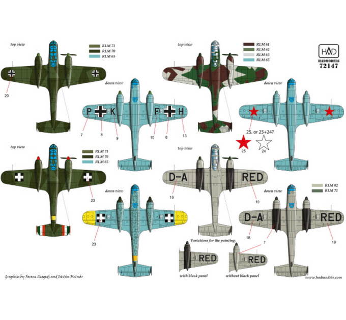 Декаль Do-217 1/72 HADmodels 72147