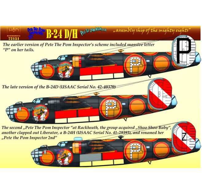 Декаль B-24 1/72 HADmodels 72151