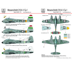 Декаль Me 210 1/72 HADmodels 72162