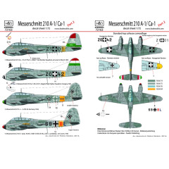 Декаль Me 210 1/72 HADmodels 72163
