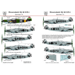 Декаль Bf 109B/D 1/72 HADmodels 72166