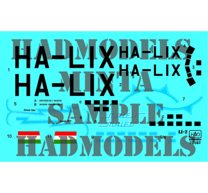 Декаль Лі-2 1/72 HADmodels 72167