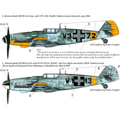 Декаль Bf 109G-14 / G-6 1/72 HADmodels 72177