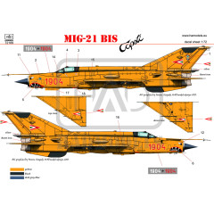 Декаль МіГ-21БіС 1/72 HADmodels 72189