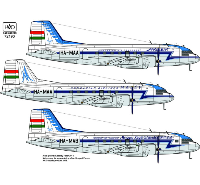 Декаль Іл-14М 1/72 HADmodels 72190