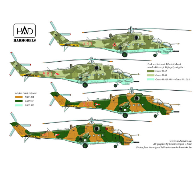 Декаль Мі-24В 1/72 HADmodels 72193