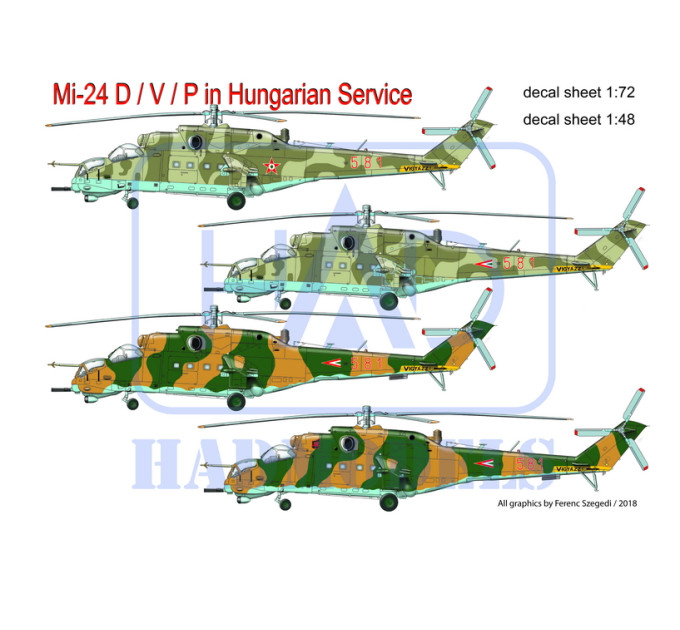 Декаль Мі-24В 1/72 HADmodels 72193