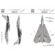 Декаль F-14A 1/72 HADmodels 72197