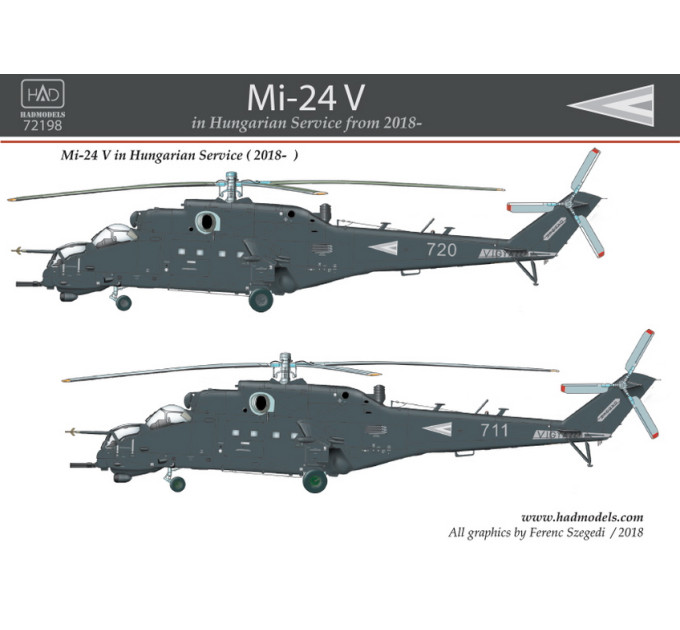 Декаль Мі-24B 1/72 HADmodels 72198