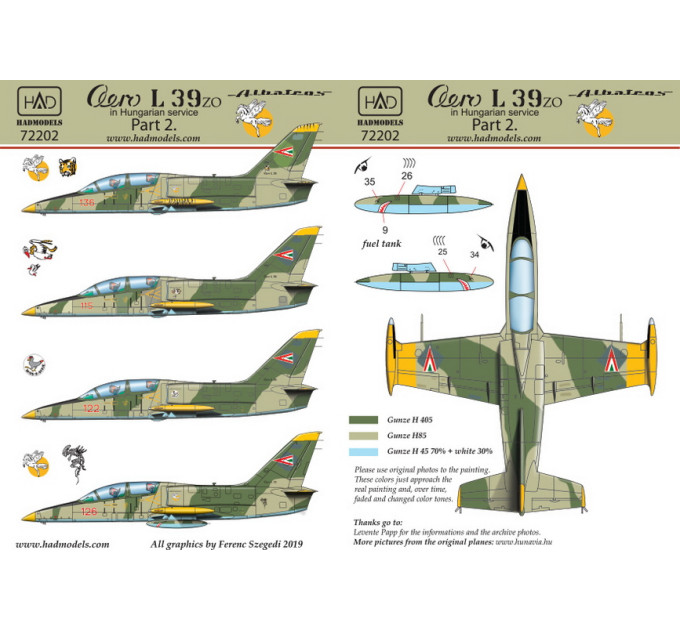 Декаль L-39 1/72 HADmodels 72202