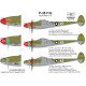 Декаль P-38 F/G 1/72 HADmodels 72212