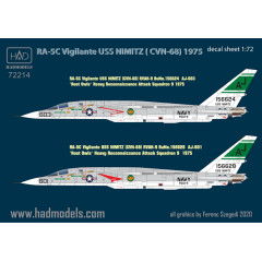 Декаль RA-5C 1/72 HADmodels 72214