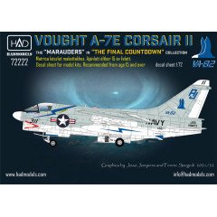 Декаль A-7E Corsair 1/72 HADmodels 72222