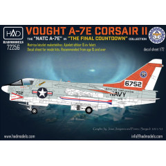 Декаль A-7E 1/72 HADmodels 72256