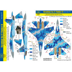 Декаль Су-27 Flanker-B 1/72 HADmodels 72257