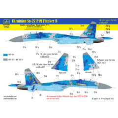 Декаль Су-27 Flanker-B 1/72 піксель HADmodels 72259