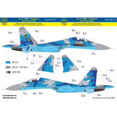 Декаль Су-27УБ 1/72 піксель HADmodels 72260
