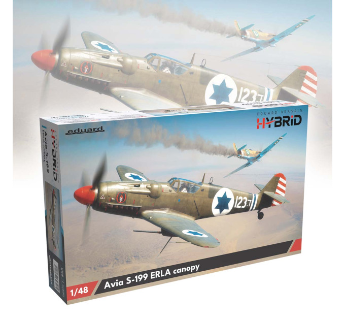 Збірна модель Avia S-199 з кабіною ERLA 1/48 Eduard 948011 Збірна модель Avia S-199 з кабіною ERLA 1/48 Eduard 948011
