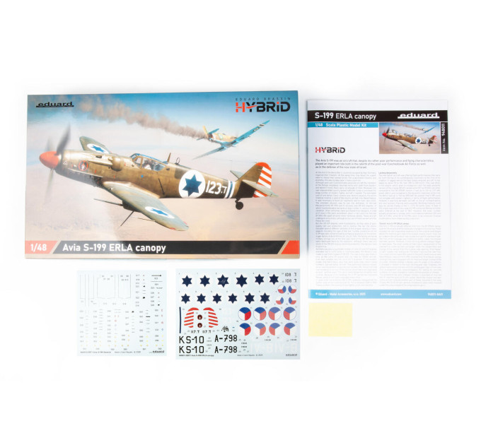 Збірна модель Avia S-199 з кабіною ERLA 1/48 Eduard 948011