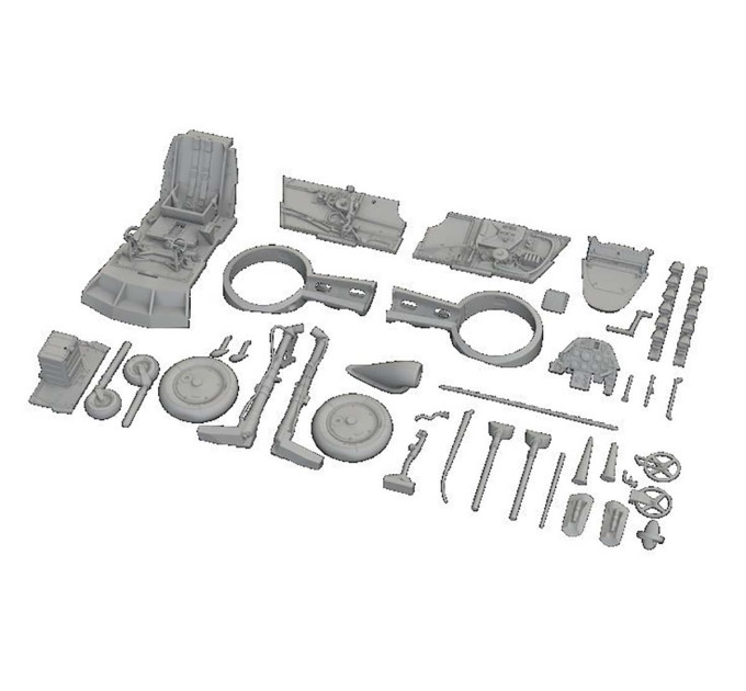 Збірна модель Avia S-199 з кабіною ERLA 1/48 Eduard 948011