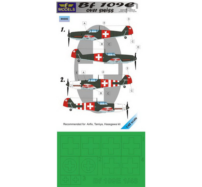 Маски для Bf 109E 1/48 LFmodels M4806
