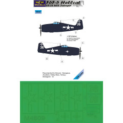 Маски для F6F-5 Hellcat 1/48 LFmodels M4809