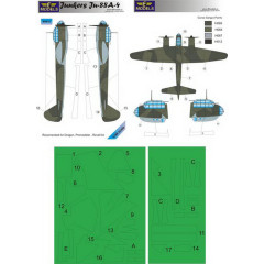 Маска камуфляжного фарбування Ju 88A-4 1/48 LFmodels M4810