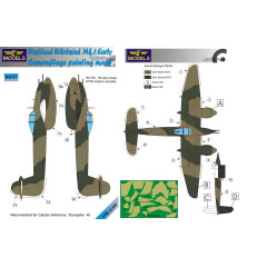 Маска камуфляжного фарбування Whirlwind Mk.I 1/48 LFmodels M48101