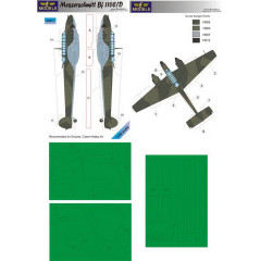 Маска камуфляжного фарбування Bf 110C/D 1/48 LFmodels M4813