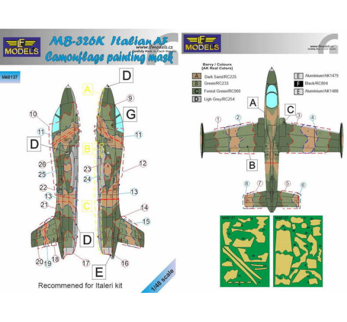 MB 326K, італійські ВПС 1/48 LFmodels M48137