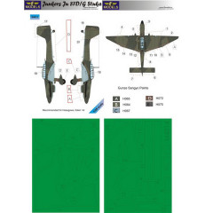 Маска камуфляжного фарбування Ju 87D/G 1/48 LFmodels M4814