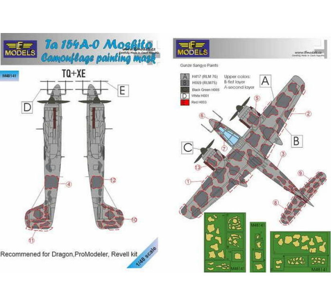 Ta 154A-0 1/48 LFmodels M48141