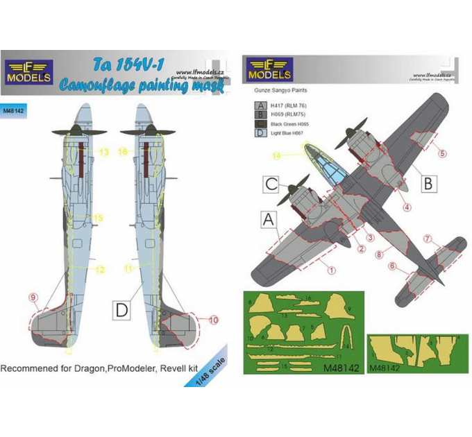 Ta 154V-1 1/48 LFmodels M48142