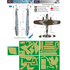 Маска камуфляжного фарбування Do 17E-1 1/48 LFmodels M4822