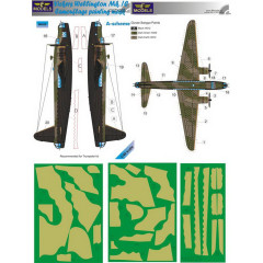 Маска камуфляжного фарбування Wellington Mk.IC 1/48 LFmodels M4829