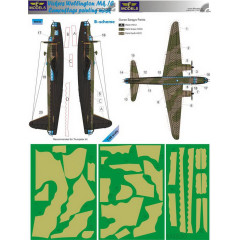 Маска камуфляжного фарбування Wellington Mk.IC 1/48 LFmodels M4830
