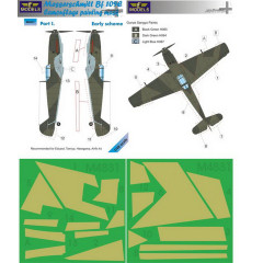 Маска камуфляжного фарбування Bf 109E 1/48 LFmodels M4831