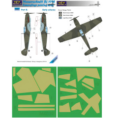 Маска камуфляжного фарбування Bf 109E 1/48 LFmodels M4832