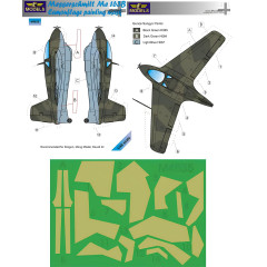 Маска камуфляжного фарбування Me 163B 1/48 LFmodels M4835