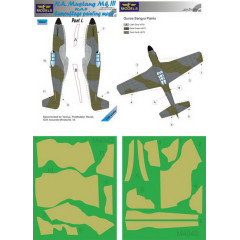 Маска камуфляжного фарбування Mustang Mk.III RAF 1/48 LFmodels M4842