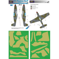 Маска камуфляжного фарбування Mustang Mk.III RAF 1/48 LFmodels M4843
