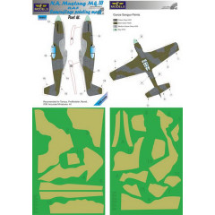 Маска камуфляжного фарбування Mustang Mk.III RAF 1/48 LFmodels M4844