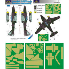 Маска камуфляжного фарбування Me 262A 1/48 LFmodels M4846