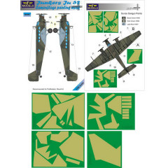 Маска камуфляжного фарбування Ju 52/3M 1/48 LFmodels M4848