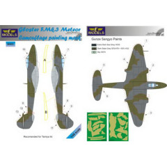 Маска камуфляжного фарбування Meteor F.Mk.3 1/48 LFmodels M4853