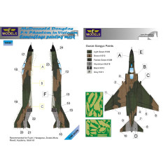 Маска камуфляжного фарбування F-4 1/48 LFmodels M4860