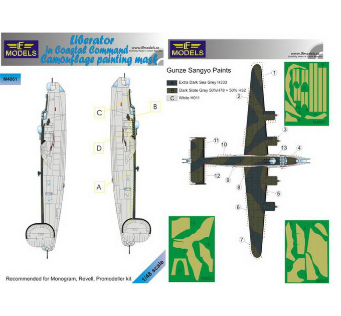 Маска камуфляжного фарбування Liberator 1/48 LFmodels M4861