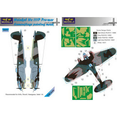 Маска камуфляжного фарбування He 111P 1/48 LFmodels M4870