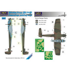 Маска камуфляжного фарбування Bv 141B 1/48 LFmodels M4883